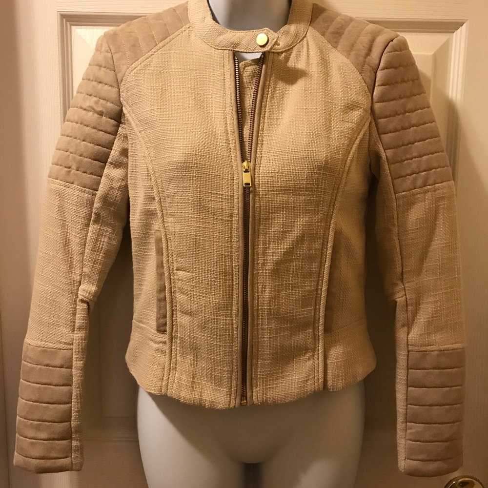 H&M Faux suede/Tweed jacket